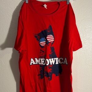 Fruit of the Loom Red Softspun T-Shirt